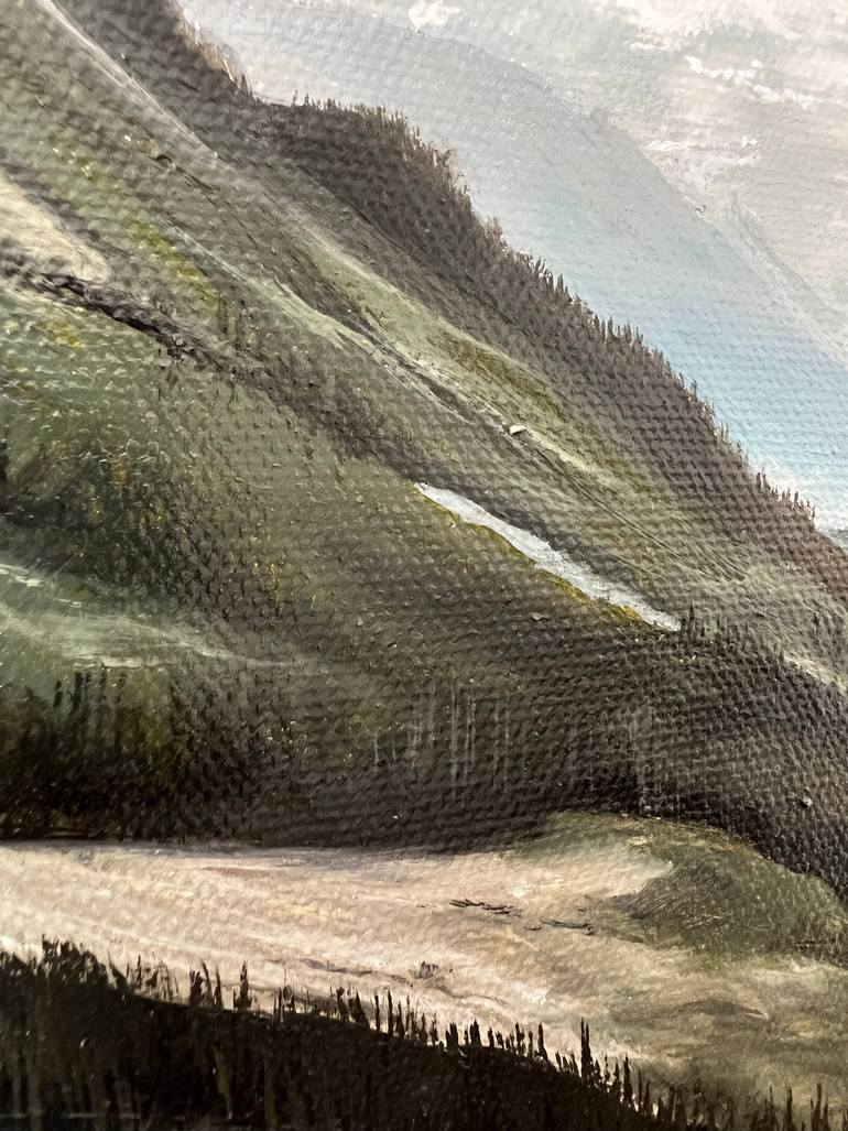 Original Expressionism Landscape Painting by Simona Nedeva