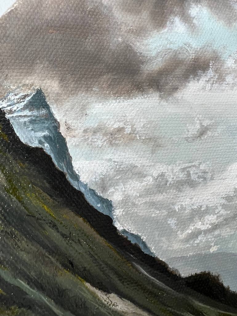 Original Expressionism Landscape Painting by Simona Nedeva