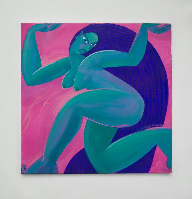 Original Expressionism Nude Painting by Anastasia Tribambuka