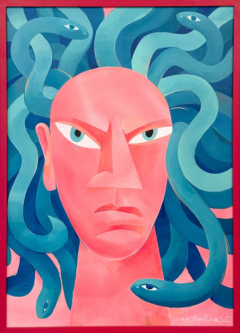 Original Figurative People Painting by Anastasia Tribambuka
