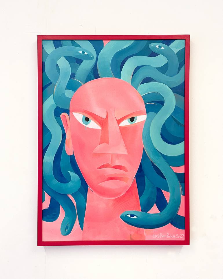 Original Figurative People Painting by Anastasia Tribambuka