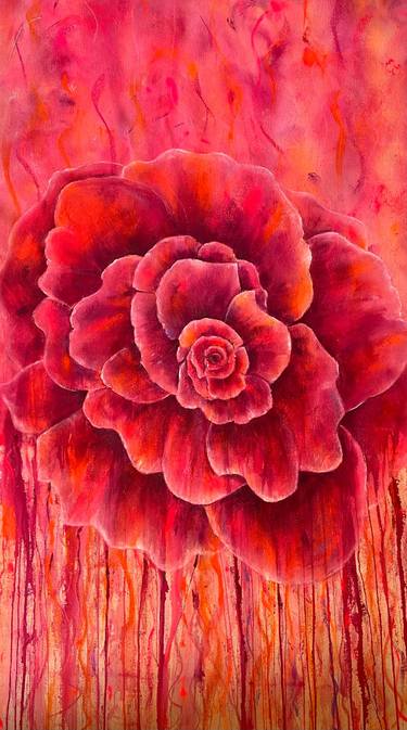 Print of Abstract Floral Paintings by sharon seidl