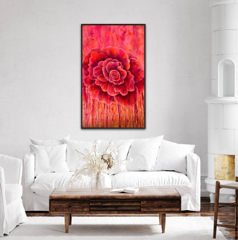 Original Abstract Floral Painting by sharon seidl
