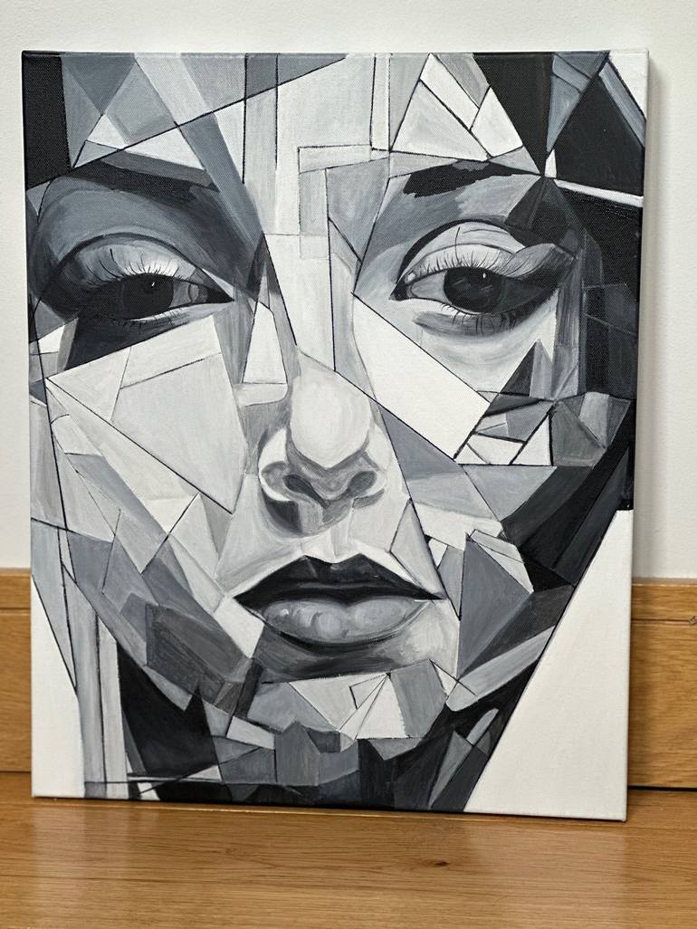 Original Abstract Portrait Painting by Larisa Robins