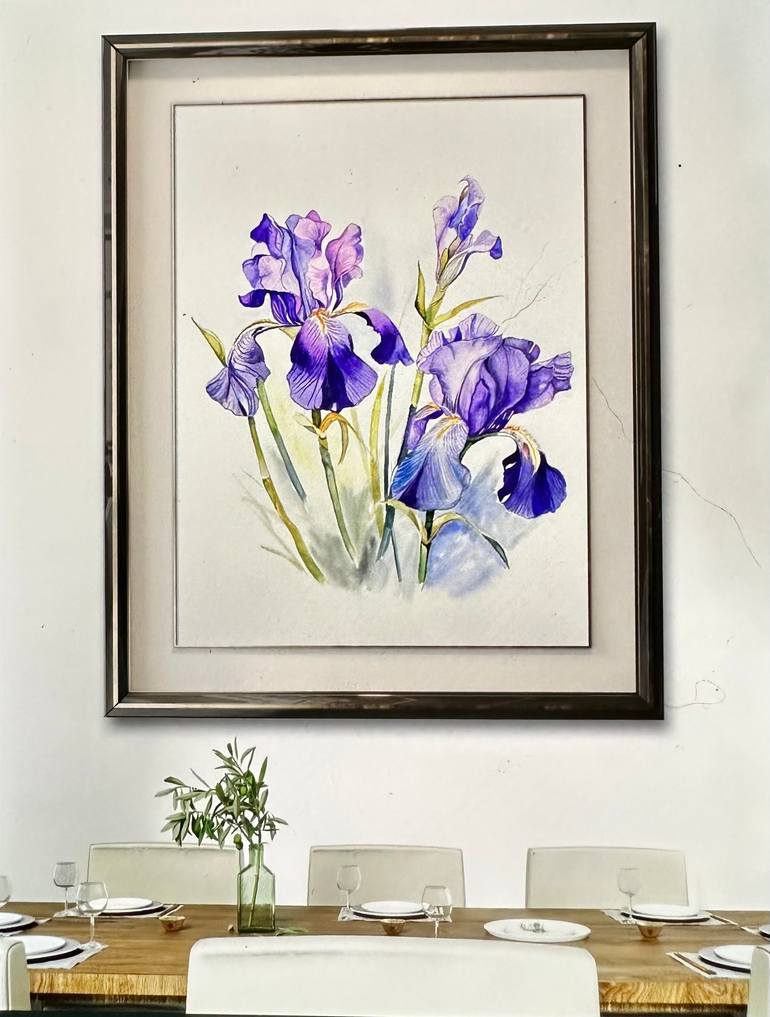 Original Illustration Floral Painting by Larisa Robins