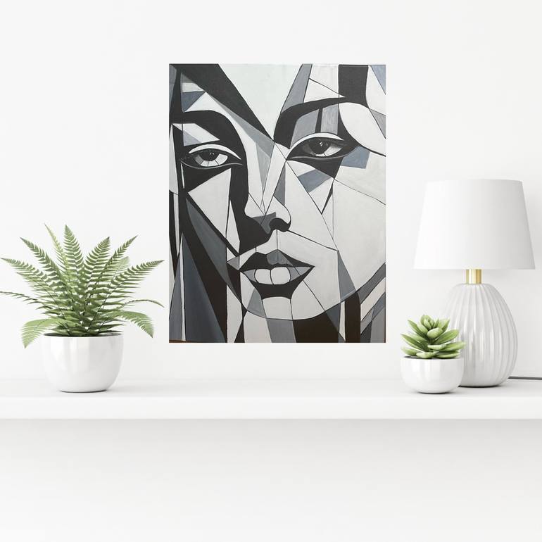 Original Abstract Portrait Painting by Larisa Robins