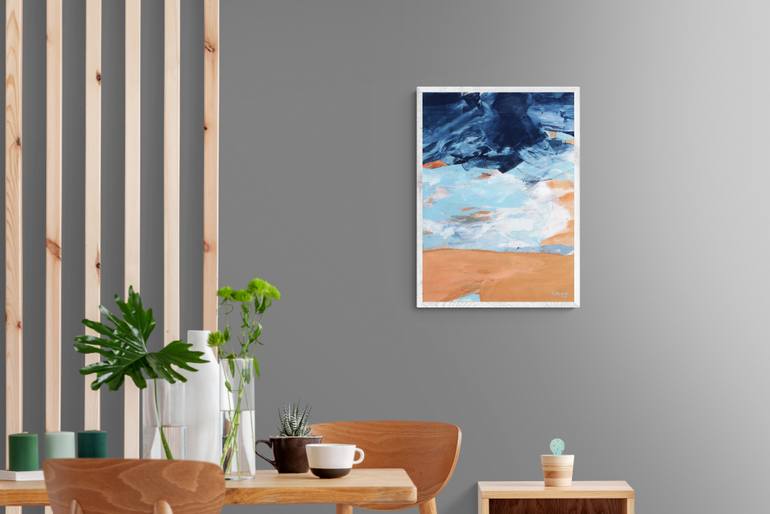 Original Abstract Seascape Painting by Simona Gocan