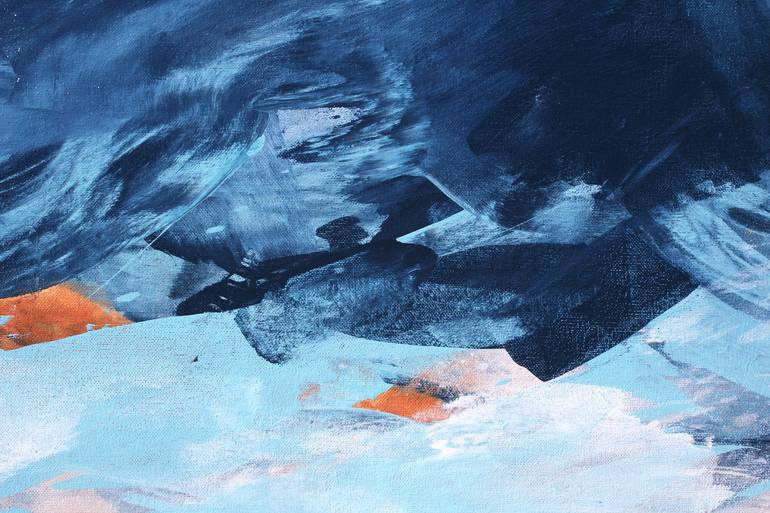 Original Abstract Seascape Painting by Simona Gocan