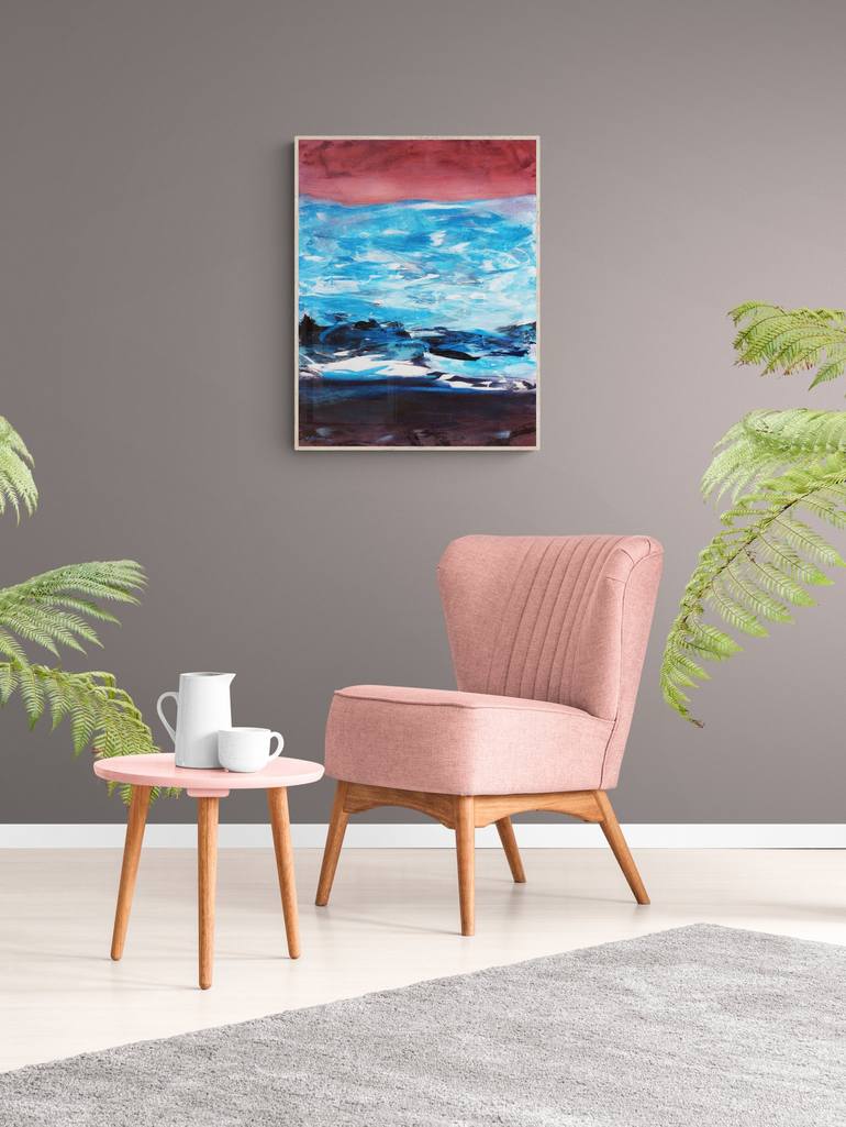 Original Abstract Expressionism Abstract Painting by Simona Gocan