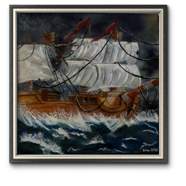 Original Ship Paintings by Hira Saleem