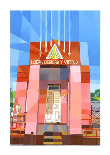 Print of Figurative Architecture Paintings by Thomas Losfeld