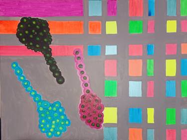 Original Art Deco Abstract Painting by Anthony Barr