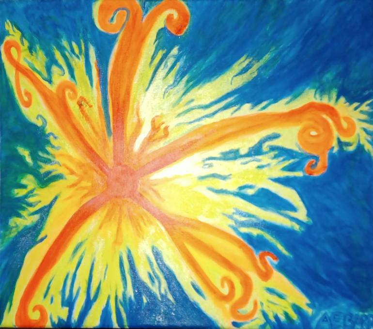 Original Abstract Fantasy Painting by Anthony Barr