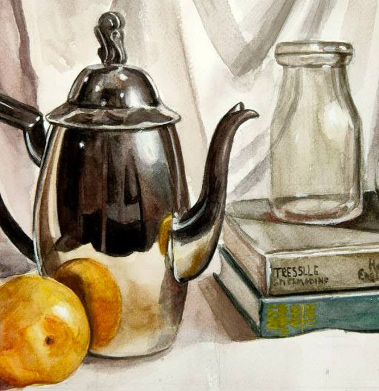 Original Realism Still Life Drawing by Veronika Shevtsova