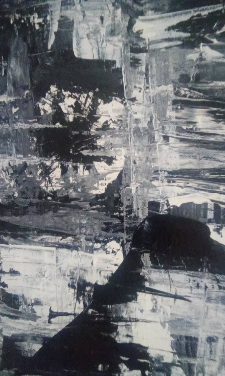 Original Abstract Expressionism Abstract Painting by Rob Mcbride
