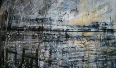 Original Abstract Expressionism Abstract Mixed Media by Sylvaine Daumont