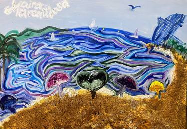Print of Abstract Beach Paintings by Maira Maravillosa