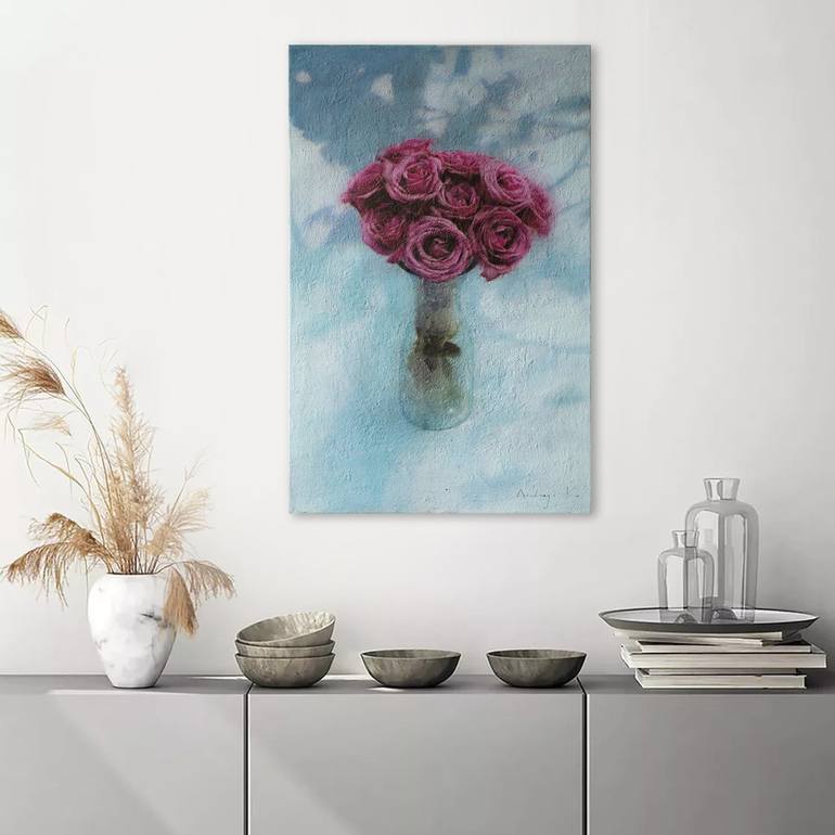 Original Abstract Still Life Painting by Andrejs Ko