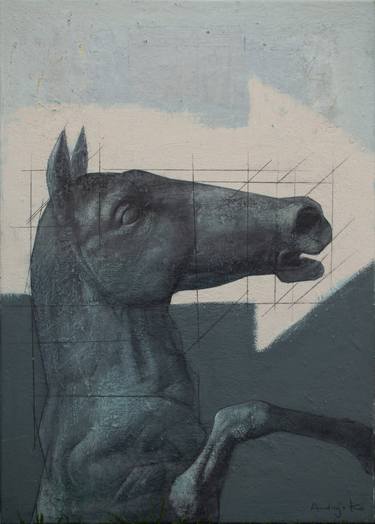 Print of Surrealism Horse Paintings by Andrejs Ko
