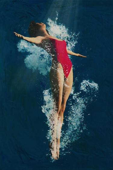 Girl Diving Into Water VI thumb