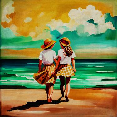 Original Contemporary Beach Digital by Jan Keteleer