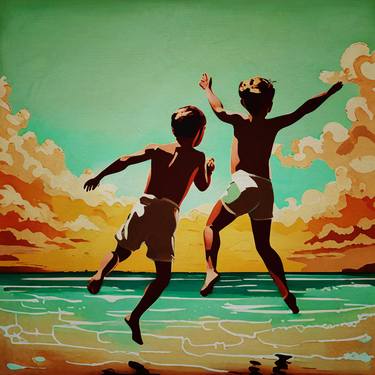 Original Contemporary Beach Digital by Jan Keteleer