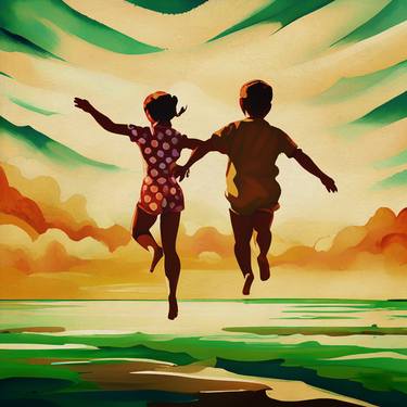 Original Contemporary Beach Digital by Jan Keteleer