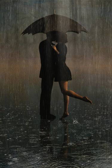 Love under an umbrella makes you forget the rain thumb