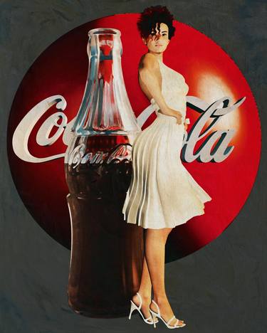 Pin Up Girl with Coca Cola thumb