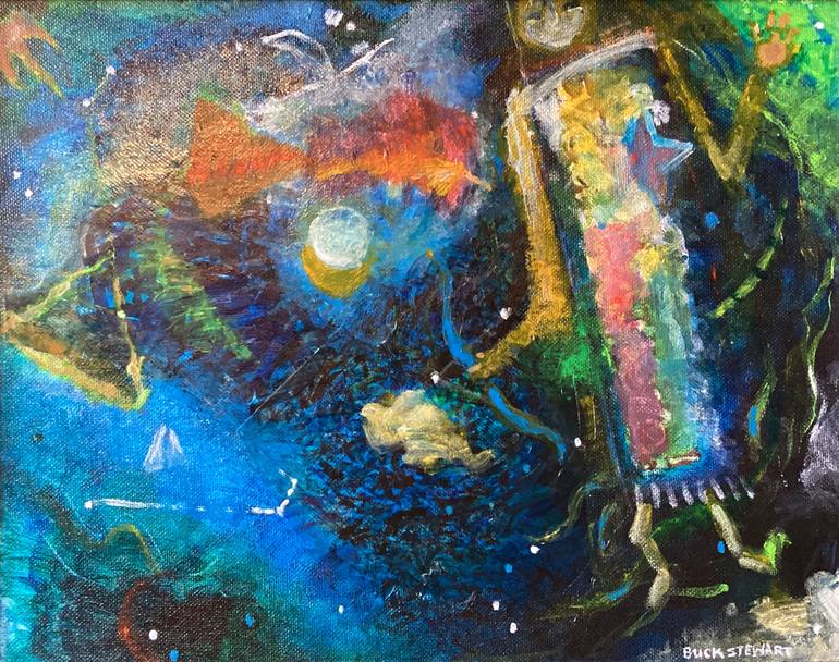 Original Conceptual People Painting by Buck Stewart