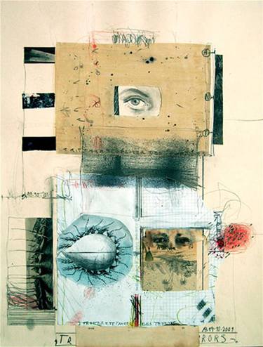 Original Dada Abstract Collage by Annette Baetjer