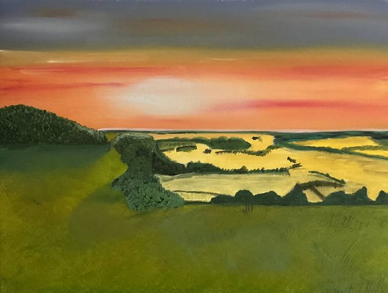 Original Landscape Painting by Artwork Orange