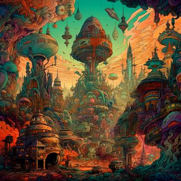 Original Expressionism Fantasy Digital by Irina Minevich