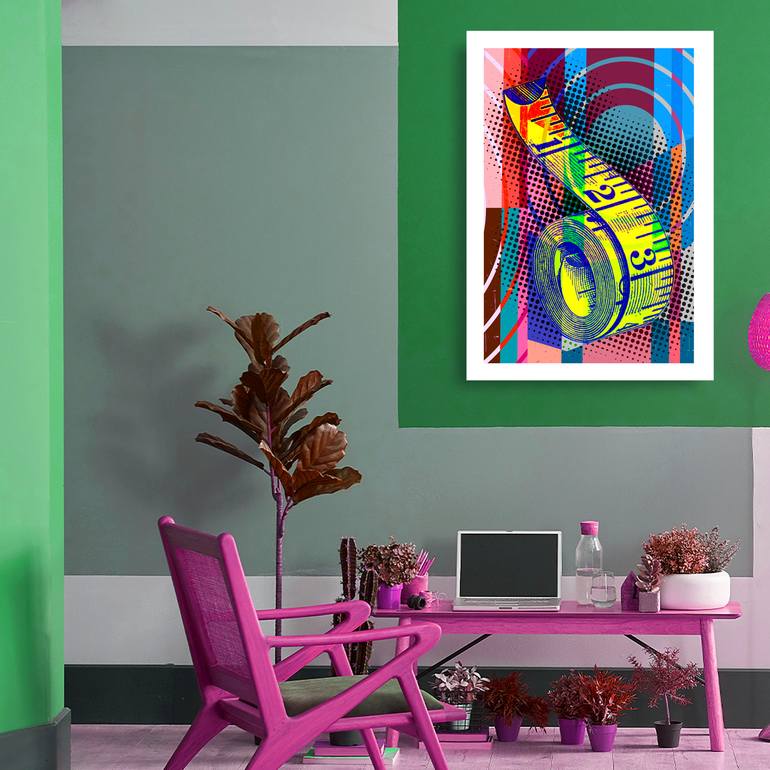Original Abstract Expressionism Fashion Printmaking by Stuart Hicking