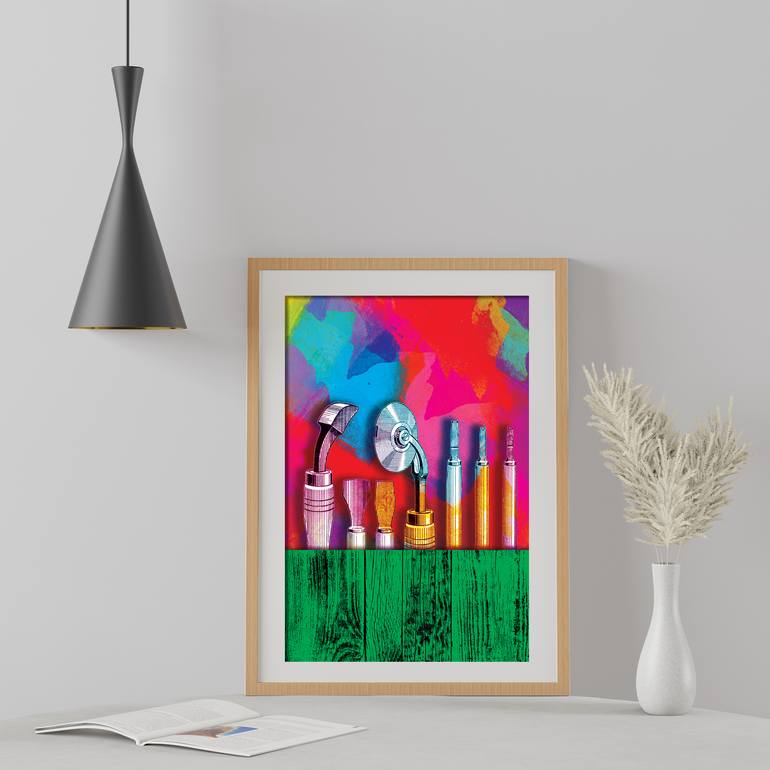 Original Abstract Expressionism Pop Culture/Celebrity Digital by Stuart Hicking
