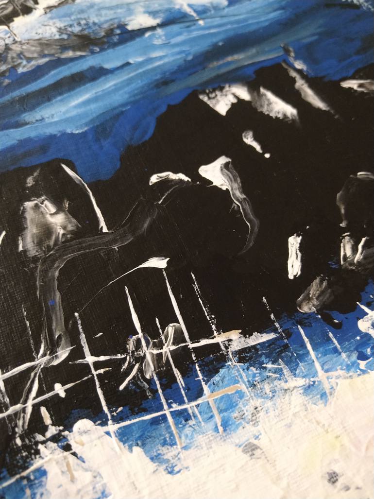 Original Abstract Expressionism Abstract Painting by Nushan Jannat Ferdous