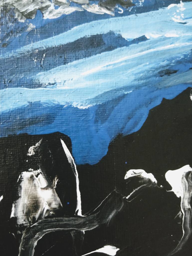 Original Abstract Expressionism Abstract Painting by Nushan Jannat Ferdous