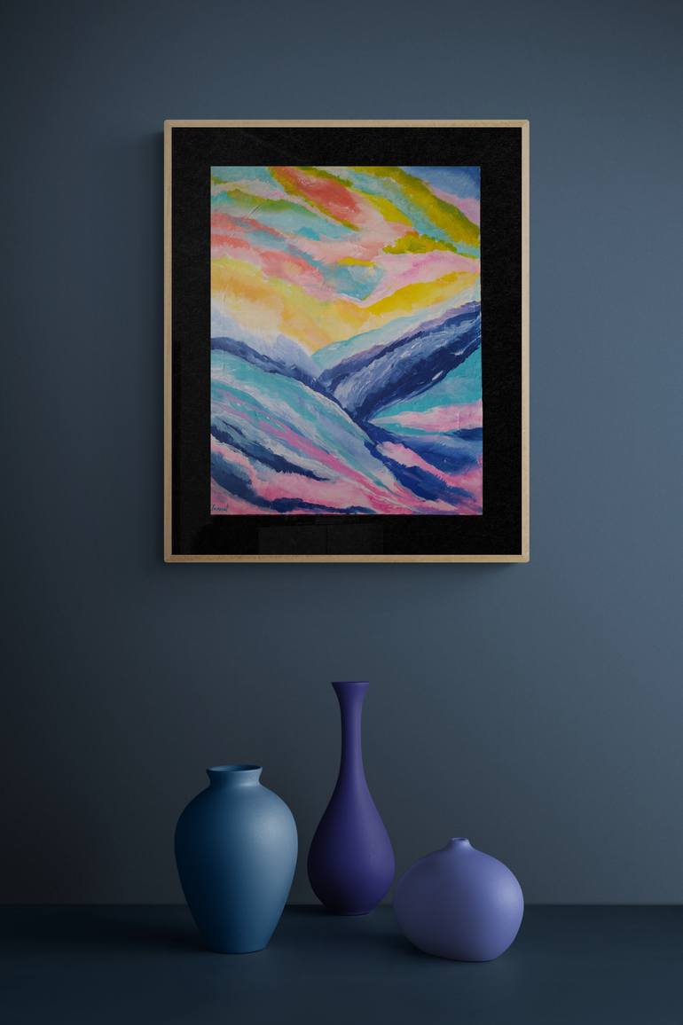 Original Expressionism Abstract Painting by Nushan Jannat Ferdous