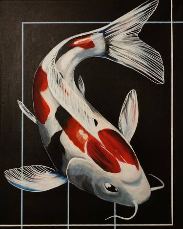 Original Fish Painting by Tata Krochmal