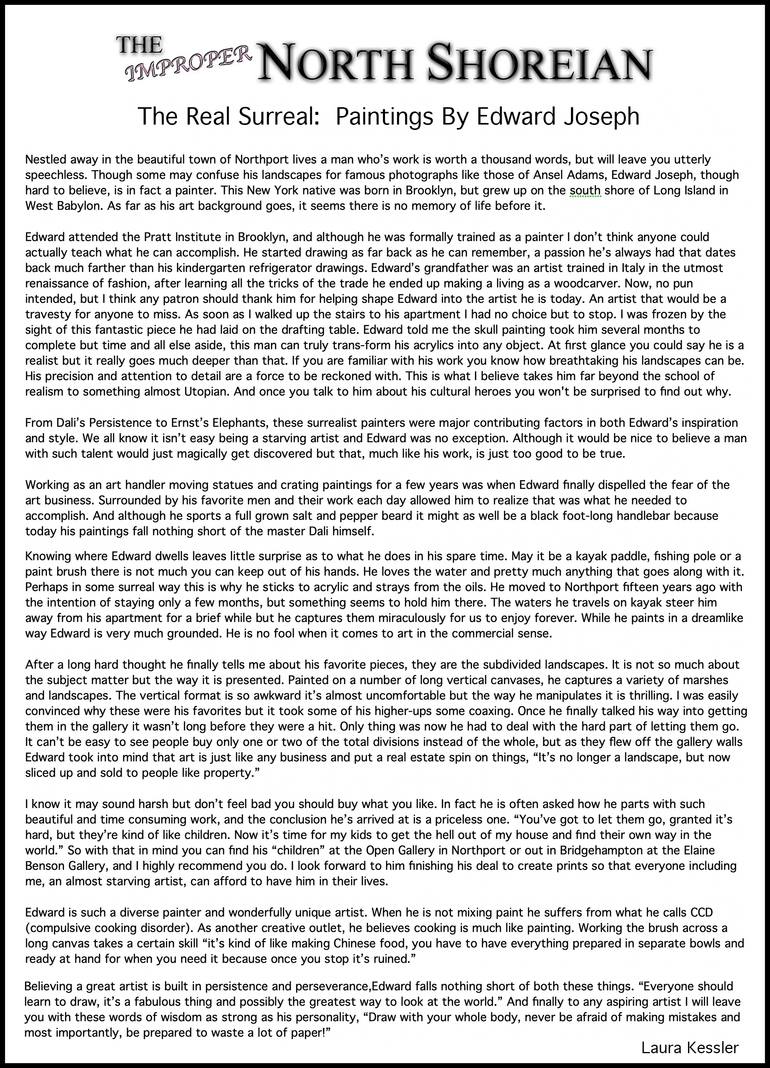 Original Abstract Animal Painting by Edward  Joseph