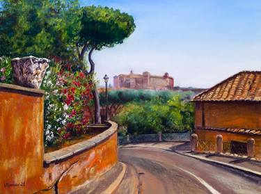 Roman landscape and terracotta. Italy. thumb