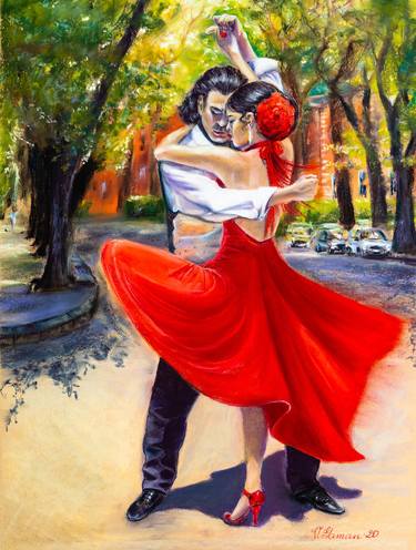 Passion dance. Argentine tango. thumb