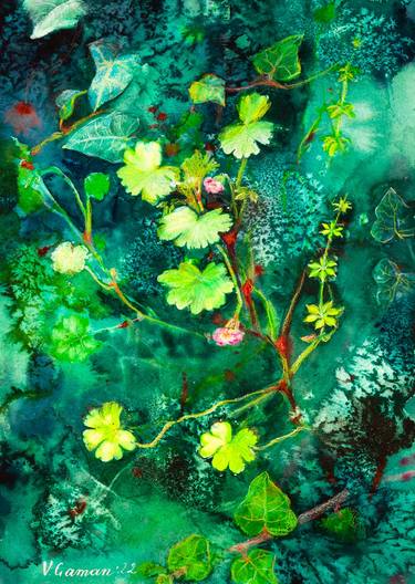 Print of Impressionism Floral Paintings by Viktoria Gaman