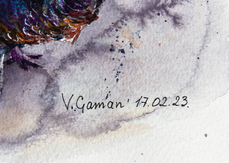 Original Illustration Animal Painting by Viktoria Gaman