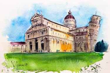 Print of Impressionism Architecture Paintings by Viktoria Gaman