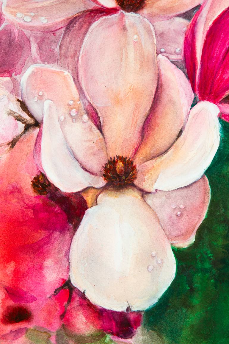 Original Impressionism Garden Painting by Viktoria Gaman