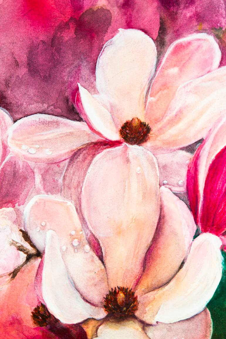Original Impressionism Garden Painting by Viktoria Gaman