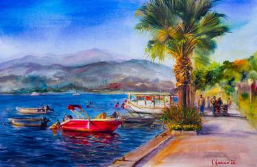 Print of Realism Boat Paintings by Viktoria Gaman