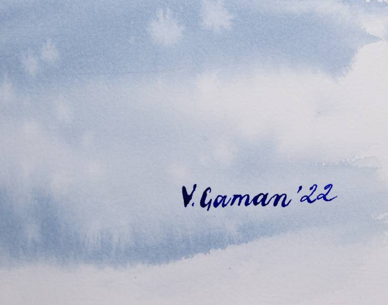 Original Impressionism Other Painting by Viktoria Gaman