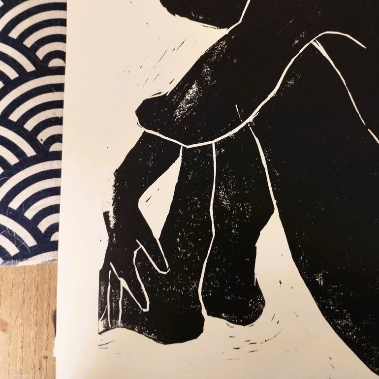 Original Contemporary Body Printmaking by Jo Solange Lambelin